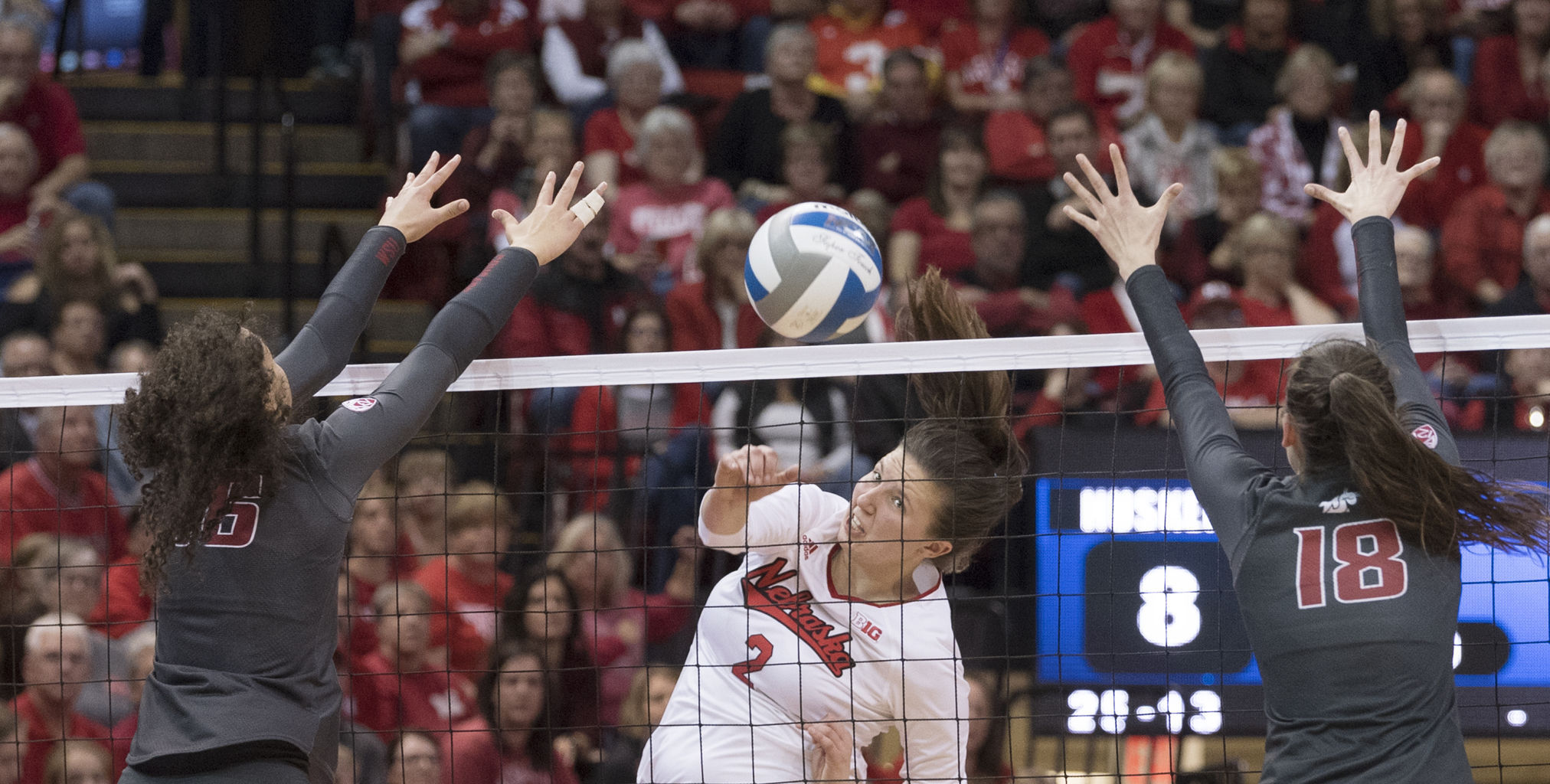 NCAA volleyball, Washington State vs. Nebraska, 12/2/17